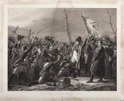 Return from the island of Elba, 7th March 1815, engraved by Jeuzet by Carl von Steuben